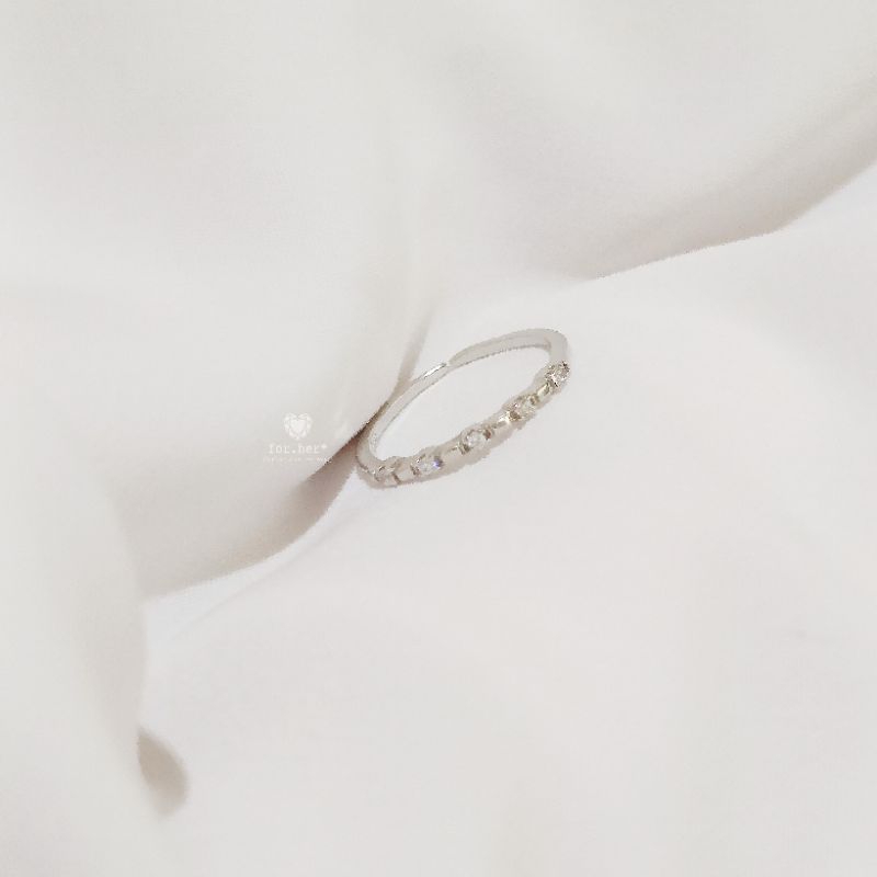 110 - Aima Tiny CZ Silver Ring