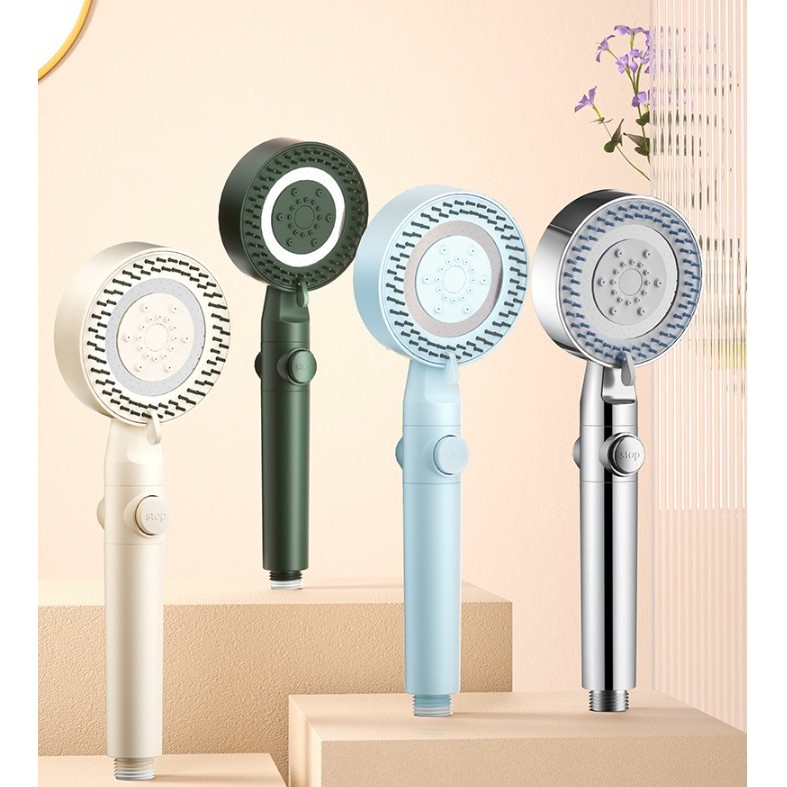 ฝักบัว ฝักบัวสปาพร้อมไส้กรอง สามารถปรับได้ 5 ระดับ