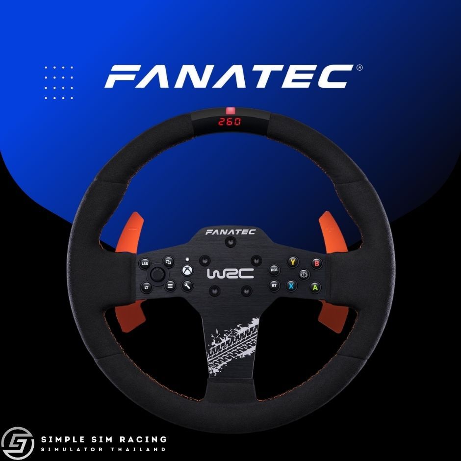 Fanatec CSL Elite Steering Wheel WRC พวงมาลัย เหมาะสำหรับการแข่งรถแรลลี่และได้รับอนุญาตอย่างเป็นทางการจาก WRC
