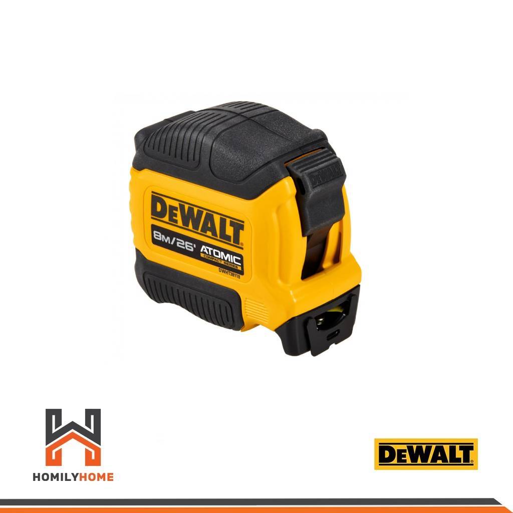 DEWALT ตลับเมตร ยาว 5 เมตร ATOMIC รุ่น DWHT38112 ยาว 8 เมตร รุ่น DWHT38118
