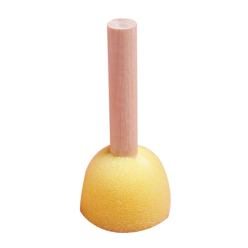 ของเล่น สีน้ำล้างออกได้ แปรงทาสี ลูกกลิ้ง ของเล่นเสริมพัฒนาการ ศิลปะ DIY แปรงระบายสีสำหรับเด็กปฐมวัย 30ชิ้น Sponge Brush - รูปที่ 6