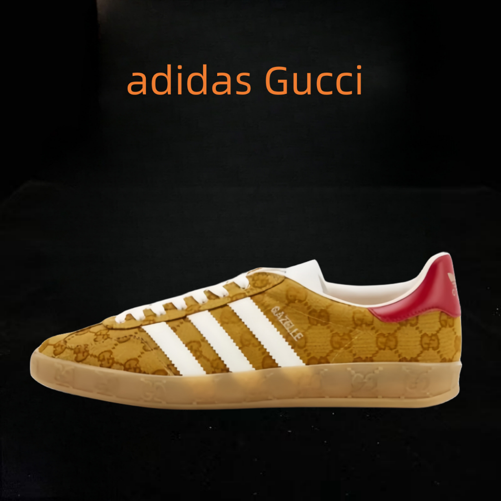 adidas originals x Gucci Gazelle ข้าวน้ำตาล ของแท้ 100 %