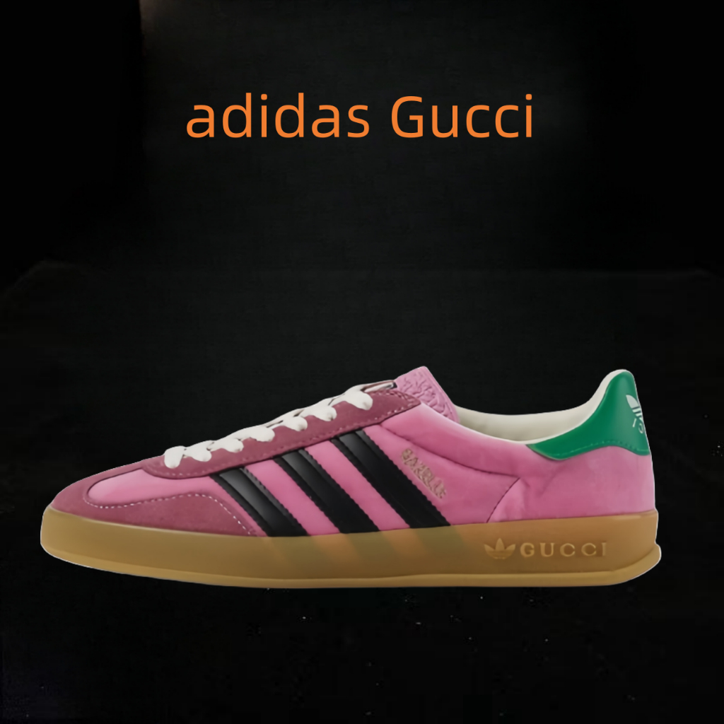 adidas originals x Gucci Gazelle สีชมพู ของแท้ 100 %