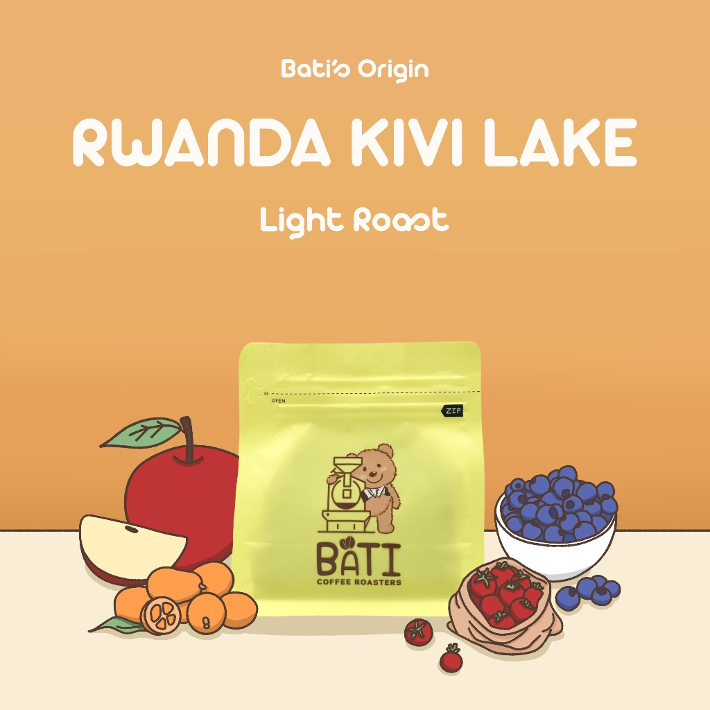 Bati's Rwanda Kivi Lake SHB เมล็ดกาแฟ คั่วอ่อน ซิงเกิลออริจิน | 100% Arabica | Light Roast Coffee Be