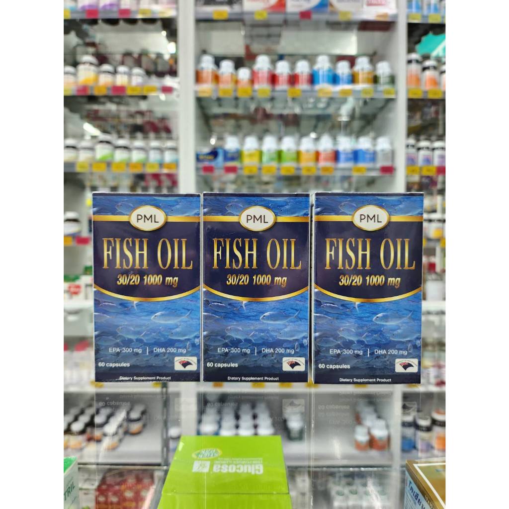 PML Fish oil 30/20 1000มิลลิกรัม 60 แคปซูล น้ำมันปลาจากประเทศนิวซีแลนด์