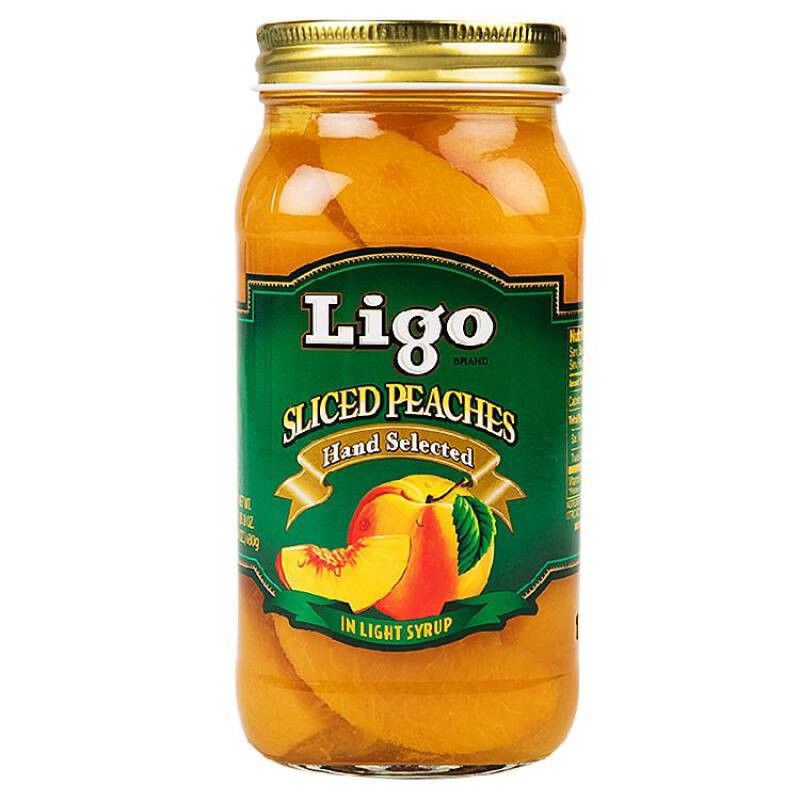Ligo Sliced Peaches ลิโก้ ลูกพีชในน้ำเชื่อม 680 กรัม