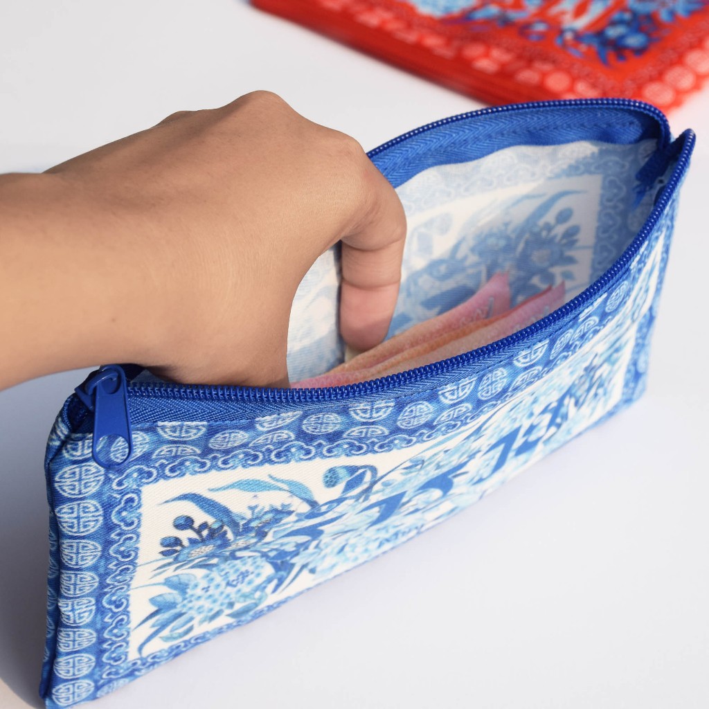 INTHAI กระเป๋าใส่เงิน อั่งเปา ขนาด 5x9 นิ้ว ใส่ธนบัตร ตรุษจีน กระเป๋าคำมงคล โชคดี เศรษฐี ร่ำรวย ของขวัญมงคล - รูปที่ 2