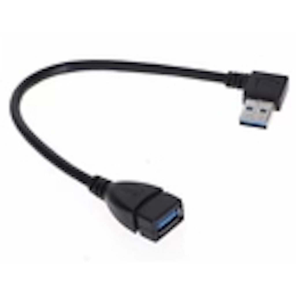 USB Extension 20cm Cable USB 3.0 Male to Female หัวงอ 90 Extension Data Sync Cord(ล่าง) - รูปที่ 6