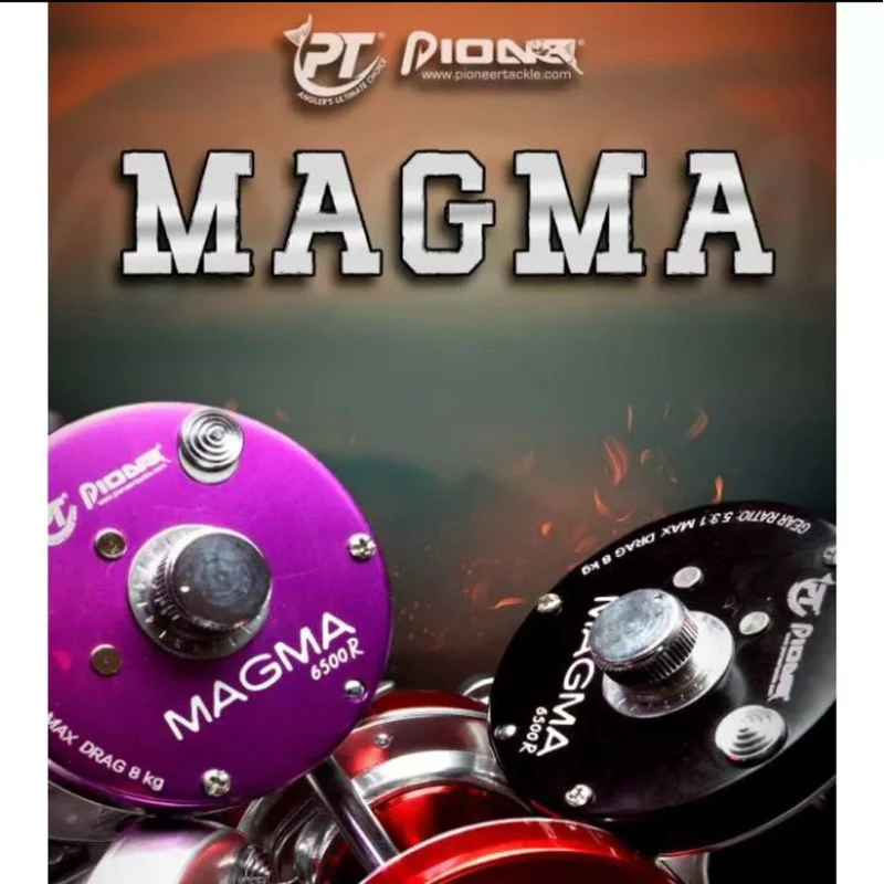 รอกตกปลา รอกทรงกลม PIONEER MAGMA MAG-6500 (มีทั้งหมุนซ้ายและหมุนขวา)