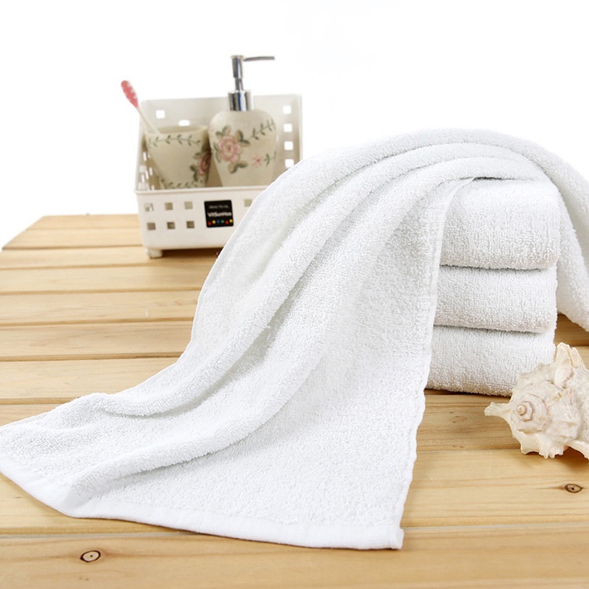 ผ้าเช็ดหน้า เกรดโรงแรม5ดาว ขนคู่ ผ้าคอตตอน Cotton 100% ขนาด 35x70cm.