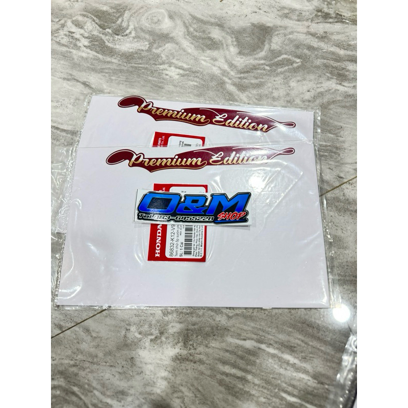 สติ๊กเกอร์ Premium สีแดง ตรงรุ่น Lead125