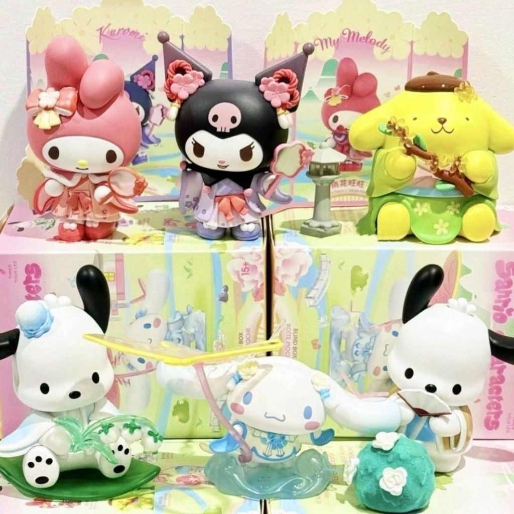 [พร้อมส่ง] โมเดลกล่องสุ่มซานริโอ้ Sanrio Characters Rhyme flower งานลิขสิทธิ์ของแท้