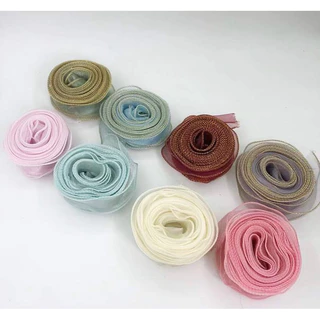 bluebellstuff ริบบิ้นผ้าแก้ว ริบบิ้นเกาหลีแบ่งขาย