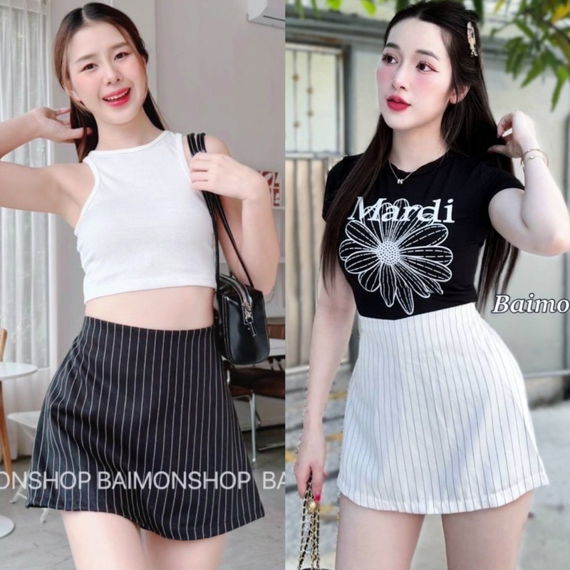 🔥aimorn_shop🔥 กางเกงกระโปรง เอวสูง สุดฮิต 🤎🤎🤎เนื้อผ้าบาร์บี้ แมทซ์ง่ายเข้าได้กับทุกลุค น่ารักฝุดๆ