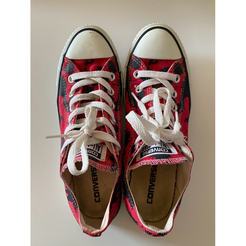 รองเท้า Converse All star สีแดง ข้อต่ำ มือสอง แท้💯% ช้อปไทย 🔥ใหม่มากๆ* ไซส์ 40-41 พื้นเต็ม ใส่แค่ 1 ครั้งถ้วน*