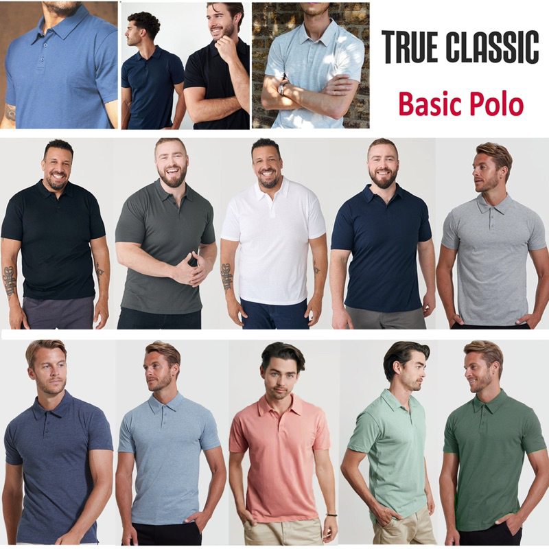 เสื้อโปโลTrue Classic Premium Basic Polo