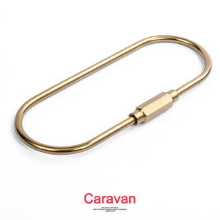 Caravan Crew Keychain 9cm brass material พวงกุญแจ วัสดุทองเหลือง
