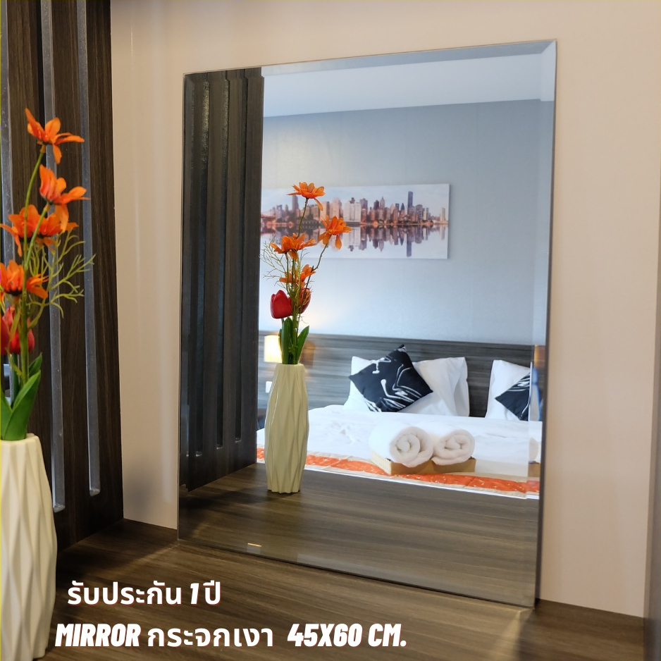RAK HOME กระจกห้องน้ำ กระจกแต่งตัว กระจกติดผนัง  ขนาด 45x60 cm.
