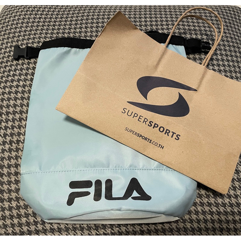 กระเป๋าสะพาย FILA ฟีล่า สีฟ้า แถมถุงกระดาษ Supersports