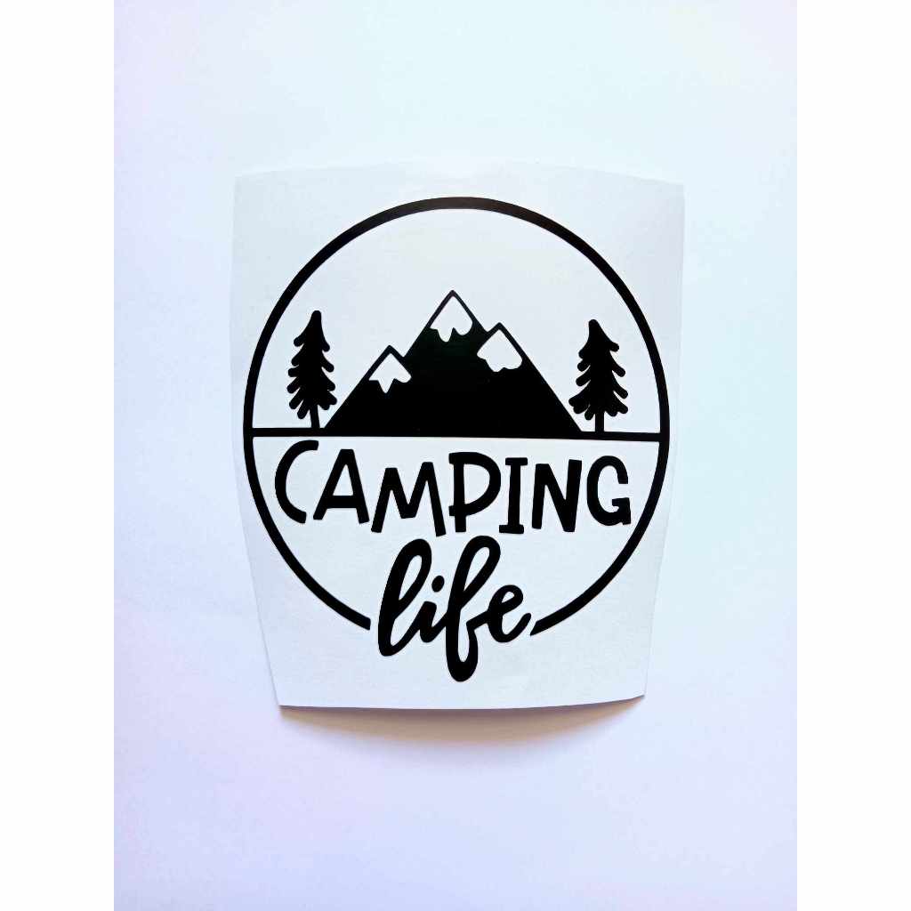 สติ๊กเกอร์กันน้ำ Camping Life