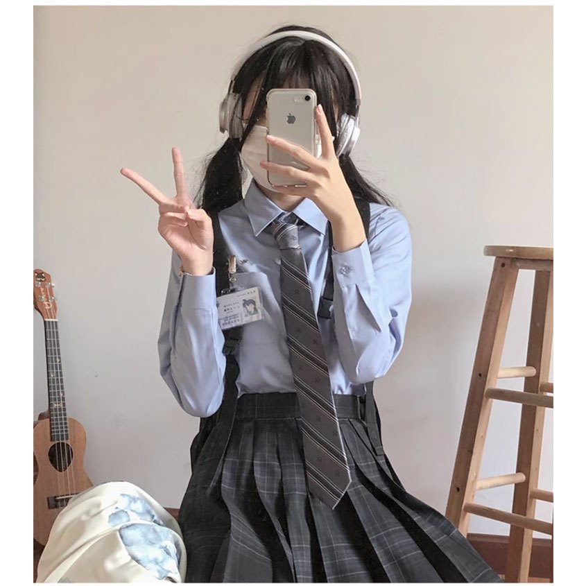 เสื้อเชิ้ตแขนยาวคอปกผู้หญิง oversize cotton เสื้อผ้าแฟชั่นสไตล์ญี่ปุ่นสุดน่ารักสไตล์วิทยาลัย เรียบๆแต่สวยใส่ชิวๆ FUUU060