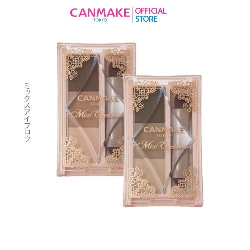 CANMAKE Mix Eyebrow ผลิตภัณฑ์เขียนคิ้วชนิดฝุ่น 3 เฉดสี