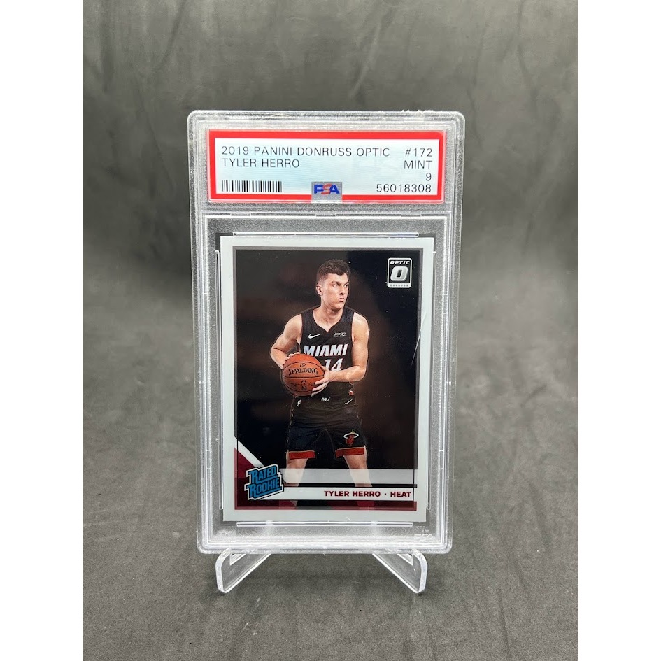 การ์ดนักบาสเก็ตบอล TYLER HERRO /Panini Donruss Optic #172/(MINT PSA 9) Basketball Card + FREE GIFT