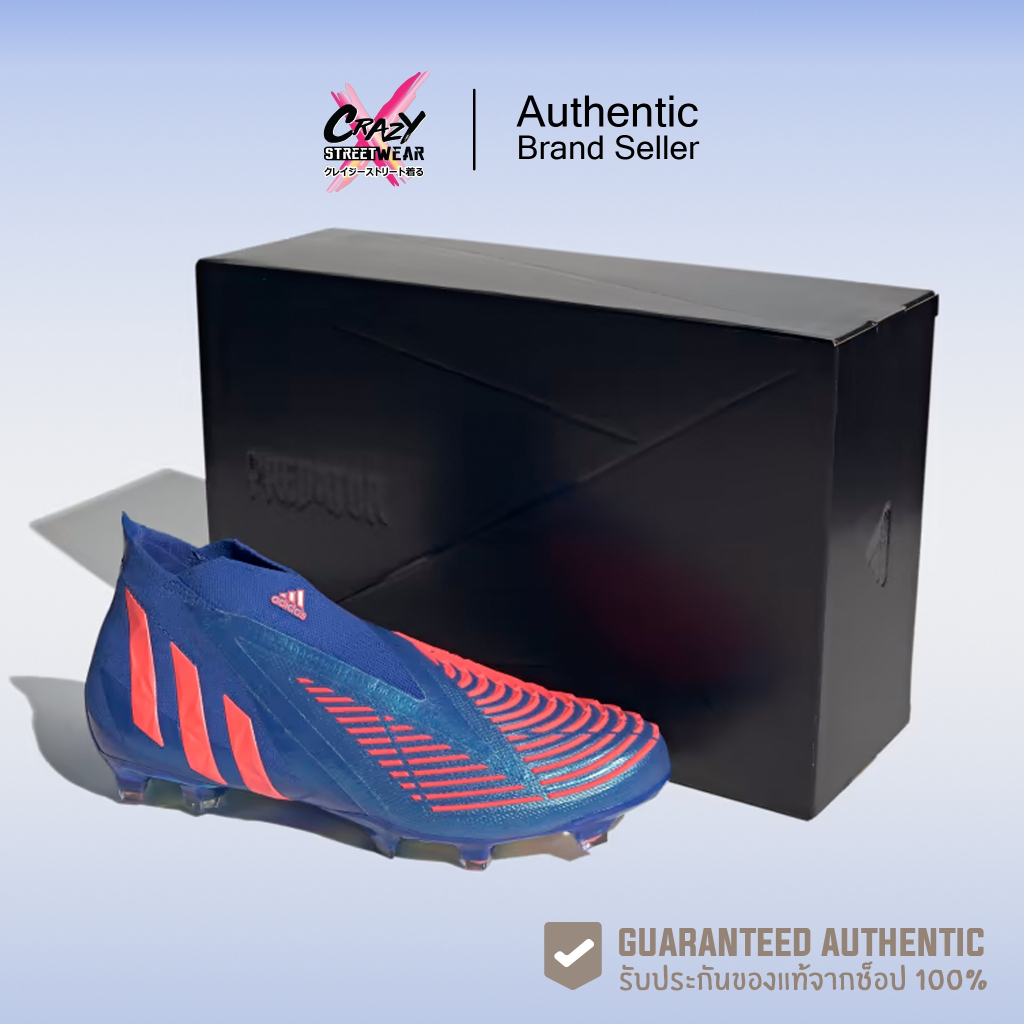 สตั๊ด Adidas Predator Edge + FG (GZ9002) สินค้าลิขสิทธิ์แท้ Adidas รองเท้าฟุตบอล