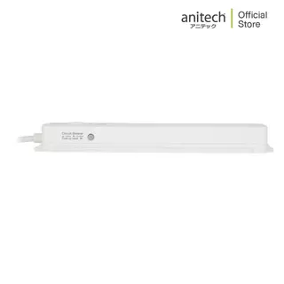 Anitech แอนิเทค ปลั๊กไฟมาตรฐาน มอก. 4 ช่อง 1 สวิตช์ สายยาว 3 เมตร รุ่น H343-WH [สินค้ารับประกันสูงสุด 2 ปี]