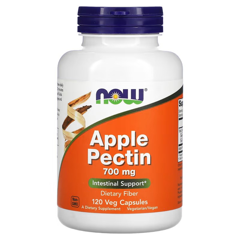 NOW Foods, Apple Pectin, 700 mg, 120 Veg Capsules - [EXP 11/2027]