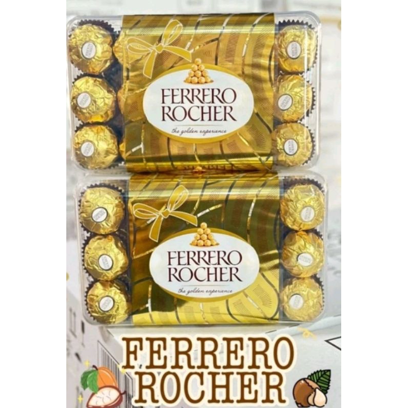 ช็อกโกแลตแท้ ferrero rocher16ลูก แบรนด์อิตตาลี
