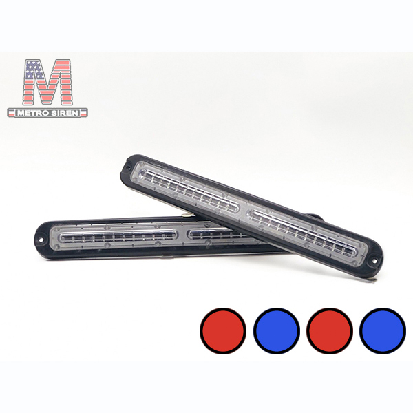 Whelen ION T ใหญ่ สีแดงน้ำเงิน ดูโอ้ ไซเรน (มือสอง - คู่)