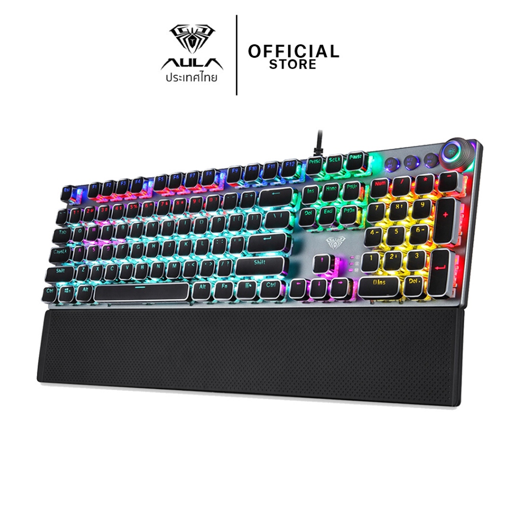 คีย์บอร์ด - AULA F2058 / F2088 - Mechanical Keyboard Macro คีย์ไทย รับประกัน 2 ปี