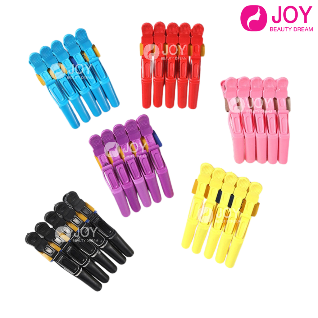 กิ๊บปากจระเข้​ ล็อคอย่างดีแพ็ค​ 5​ ชิ้น หากสีที่สั่งเข้ามาหมดขอคละสีส่ง รหัส 100812