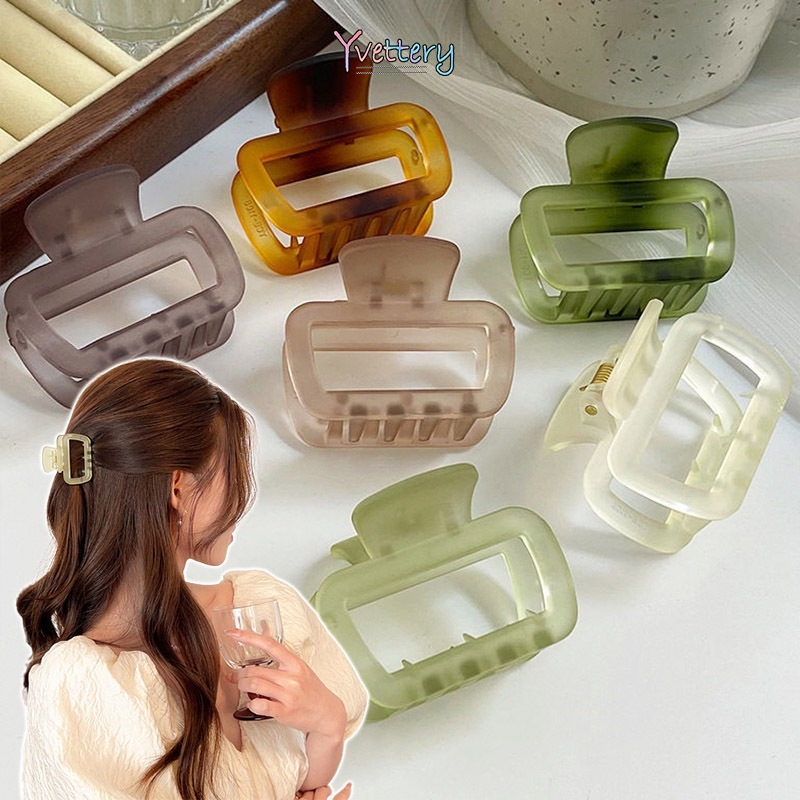 ร้านค้าไทย🔥กิ๊บติดผมรูปหางม้าสี่เหลี่ยมผืนผ้าขนาดเล็กสีเจลลี่แฟชั่นทันสมัยสไตล์เจ้าหญิงเข้ากับทุกการแต่งกาย.COD