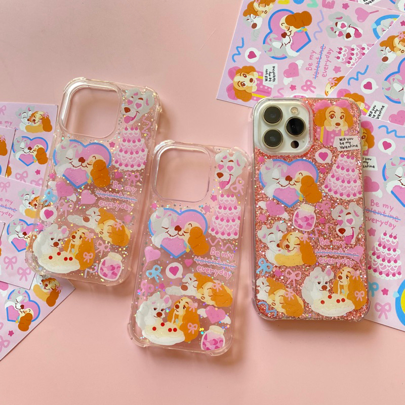 เคสลายใหม่ น้องหมาเลดี้ 🎀 ___ เลิฟ เลิฟ 💖✨ ลายใหม่ ต้อนรับ Valentine  💘