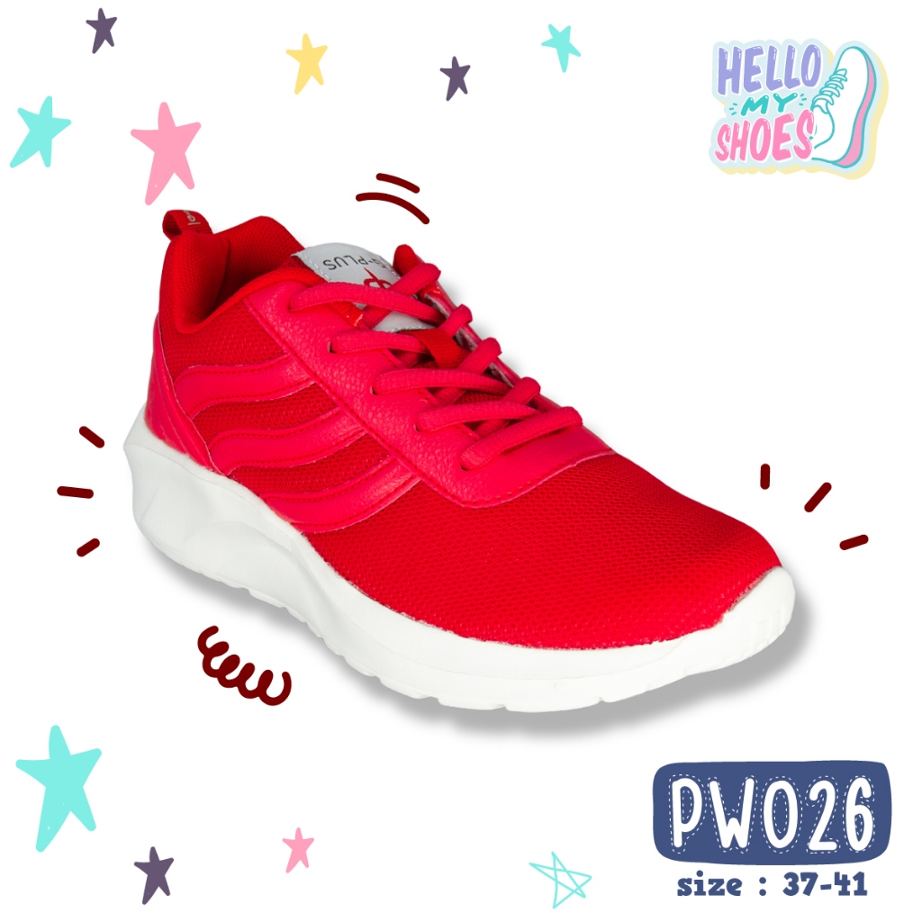 รองเท้าผ้าใบ สนีกเกอร์ แนะนำเพิ่มไซซ์ รุ่น PW026 สินค้าตรงปก จัดส่งไว แท้100%