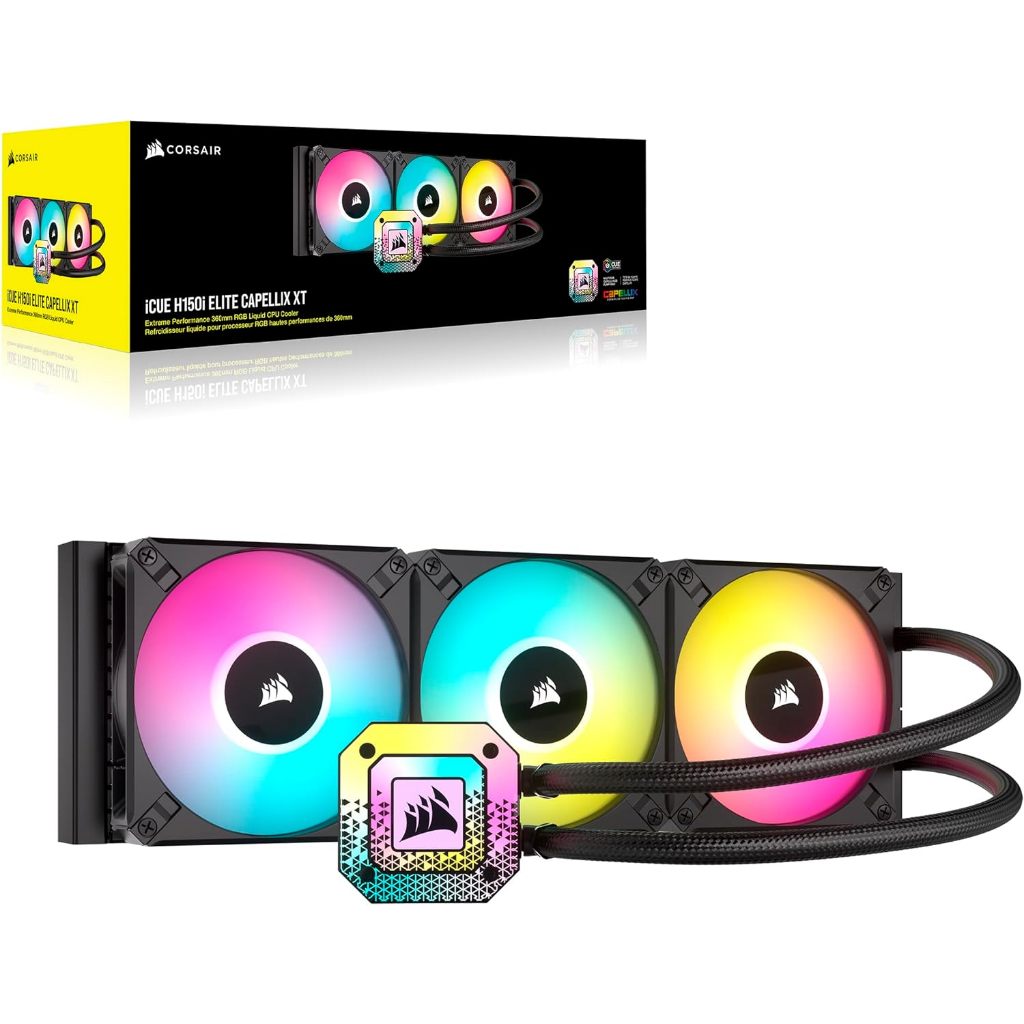 iCUE H150i ELITE CAPELLIX XT Liquid CPU Cooler (CW-9060070-WW)