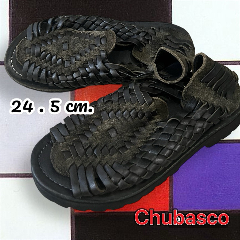 รองเท้าหนังแท้ชูบาสโก้ยาว24.5ซ.ม.chubascoแท้