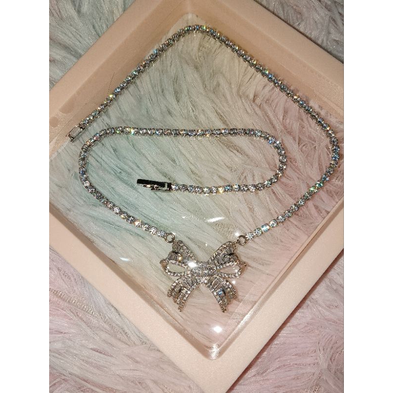 ⚡Sale⚡สร้อยคอพร้อมจี้เพชรCz AAA+