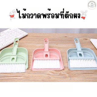 ชุดไม้กวาด พร้อมที่ตัก ทำความสะอาดกรงสัตว์เลี้ยง