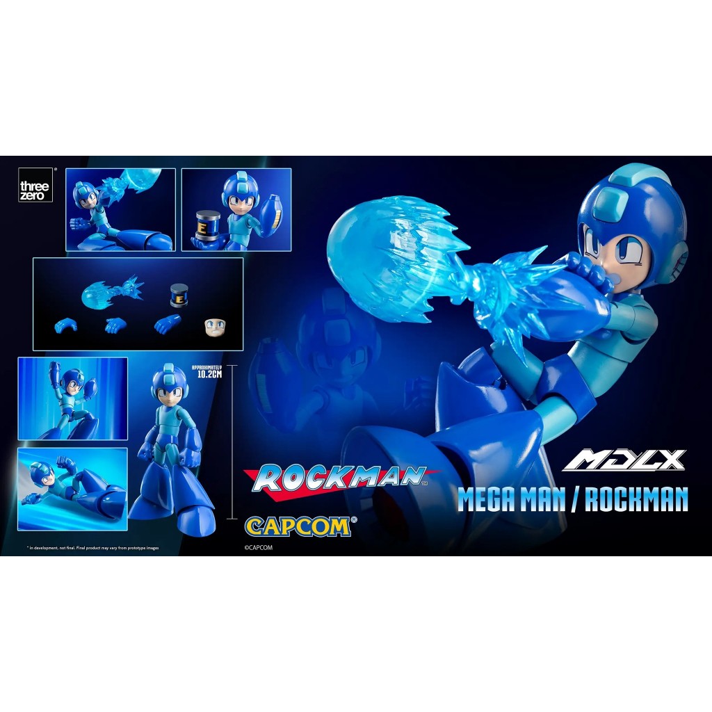 [Pre-order][ของแท้] threeZero x CAPCOM MDLX Megaman / Rockman - หุ่นยนต์โมเดล ร็อคแมน