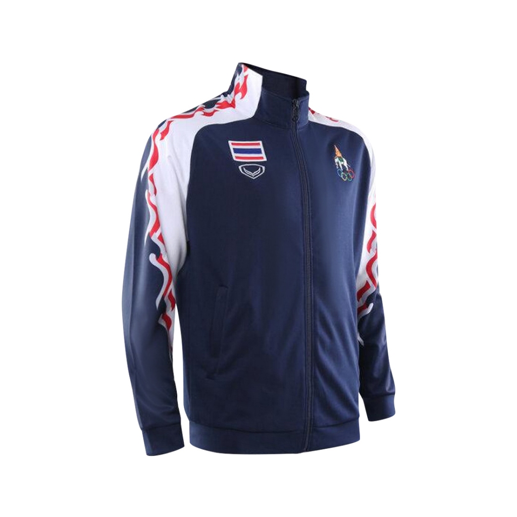 GRAND SPORT เสื้อ วอร์ม Jacket ซีเกมส์ แกรนด์สปอร์ต โอลิมปิก 2020 ของแท้ ป้ายห้อย มีอาร์ม ที่แขน