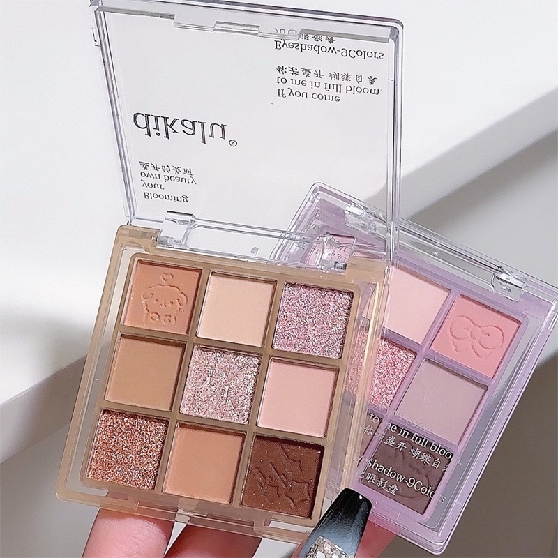 DIKALU COCO VENUS (DKL901) พาเลทอายแชโดว์ทาตา 9 สี เนื้อดินน้ำมัน แมท ใยไหมประกายชิมเมอร์ สีสวย ติดทน กันน้ำ Eyeshadow