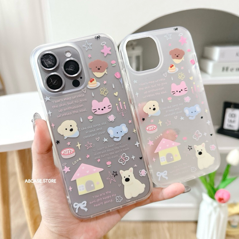 ( มีi15 ) เคส PuppyHome (ผิวด้าน) ขอบนิ่ม
