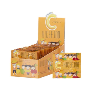 HICEE 100 mg.ไฮซี 40แผงรวม160เม็ด/Kalleo คอลลิโอ ไม่มีน้ำตาล ซองละ50เม็ด