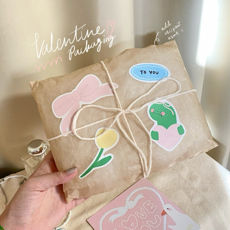อุปกรณ์ห่อของขวัญไม่มีของข้างในนะคะMUUNE valentine