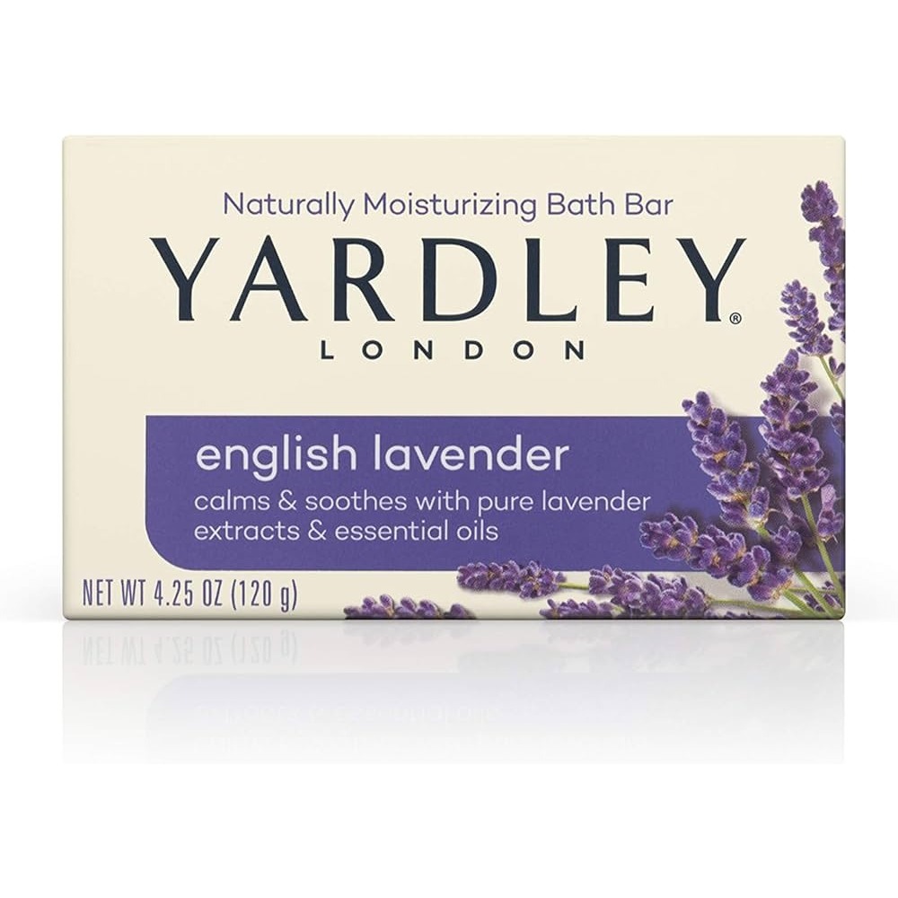 Yardley English Lavender Soap 120g (single bar) สบู่ก้อน ยาร์ดเลย์ (ก้อนเดี่ยว) กลิ่น ลาเวนเดอร์ 120กรัม