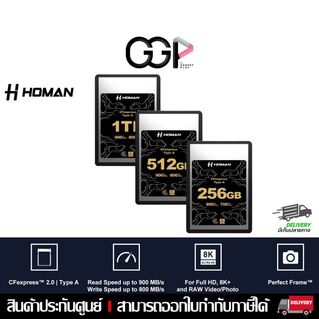 [กรุงเทพฯส่งด่วน] Homan CFexpress Card Type-A การ์ดหน่วยความจำ ประกันศูนย์ไทย