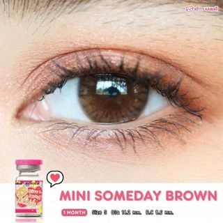 คอนแทคเลนส์ Mini Someday Brown/ Gray (Kitty Kawaii) ขนาดมินิ 🌷 ธรรมชาติ ตาหวาน